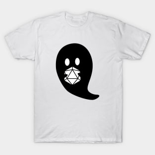 D20 Dice Cute Ghost T-Shirt